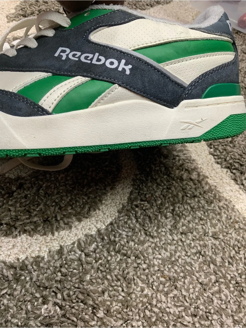 Reebok Milemale Sneakers – Men’s Size 11 – White/Gray/Green